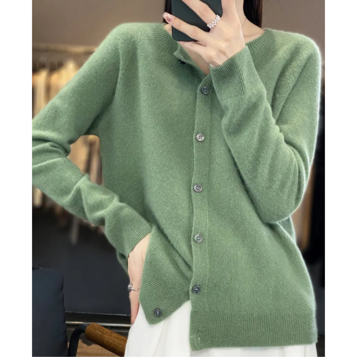 Harriet | Button-Up Knit Cardigan