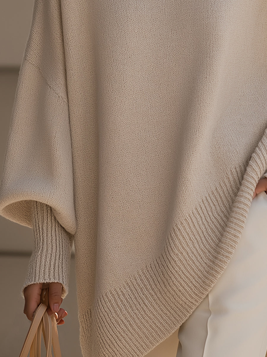 Sadie | Merino Wool Asymmetric Jumper