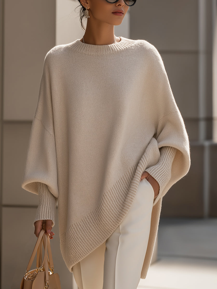 Sadie | Merino Wool Asymmetric Jumper