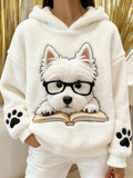 Romilly | Dog Graphic Hooded Sweatshirt