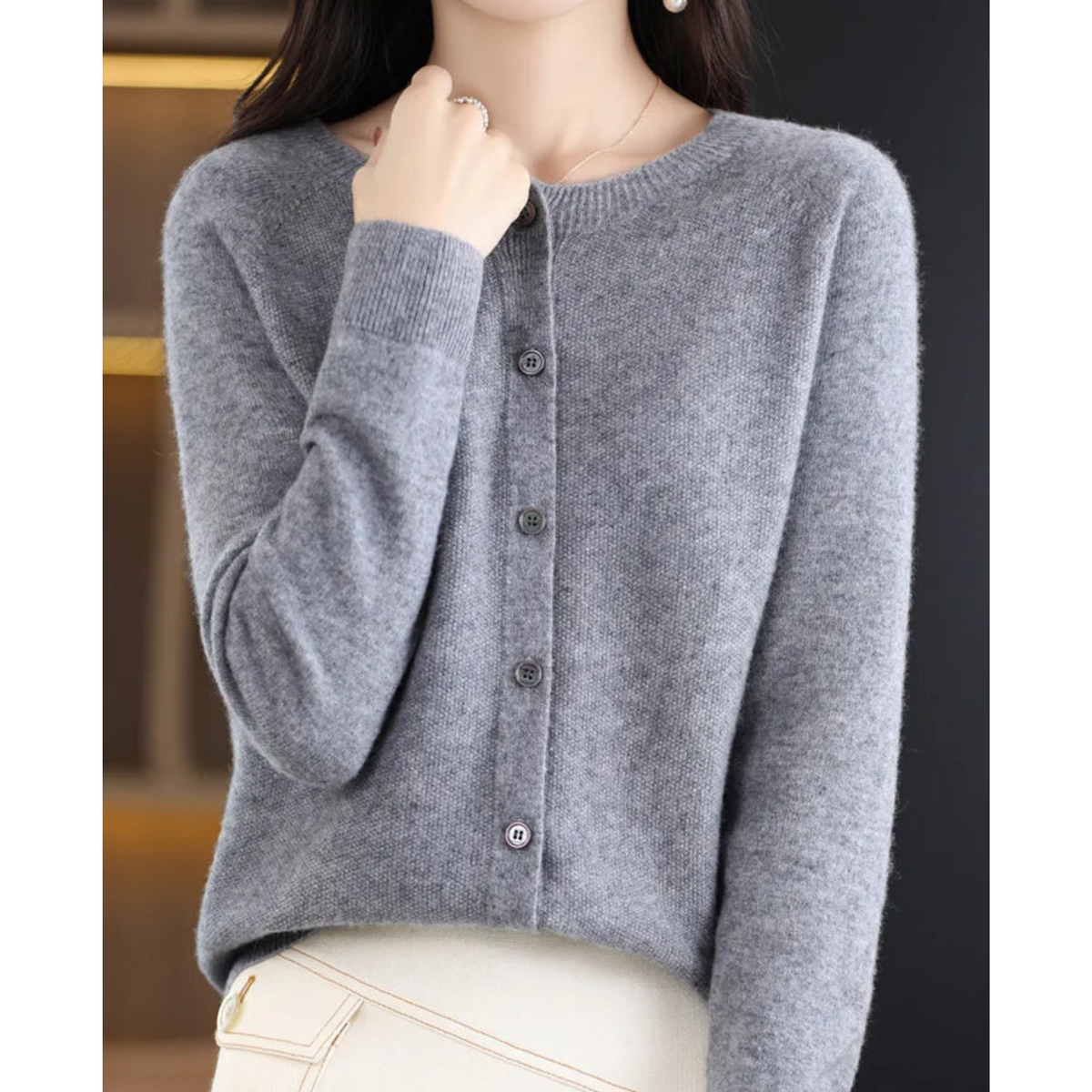 Jean | Soft Knit Button Cardigan