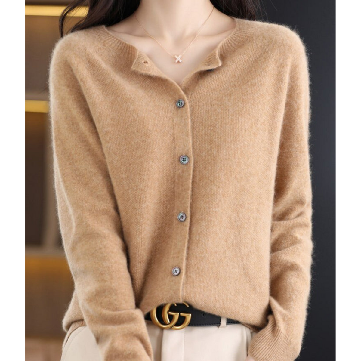 Harriet | Button-Up Knit Cardigan