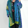 Helena | Patchwork Open-Front Cardigan