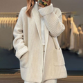 Heather | Shawl Collar Open-Front Cardigan
