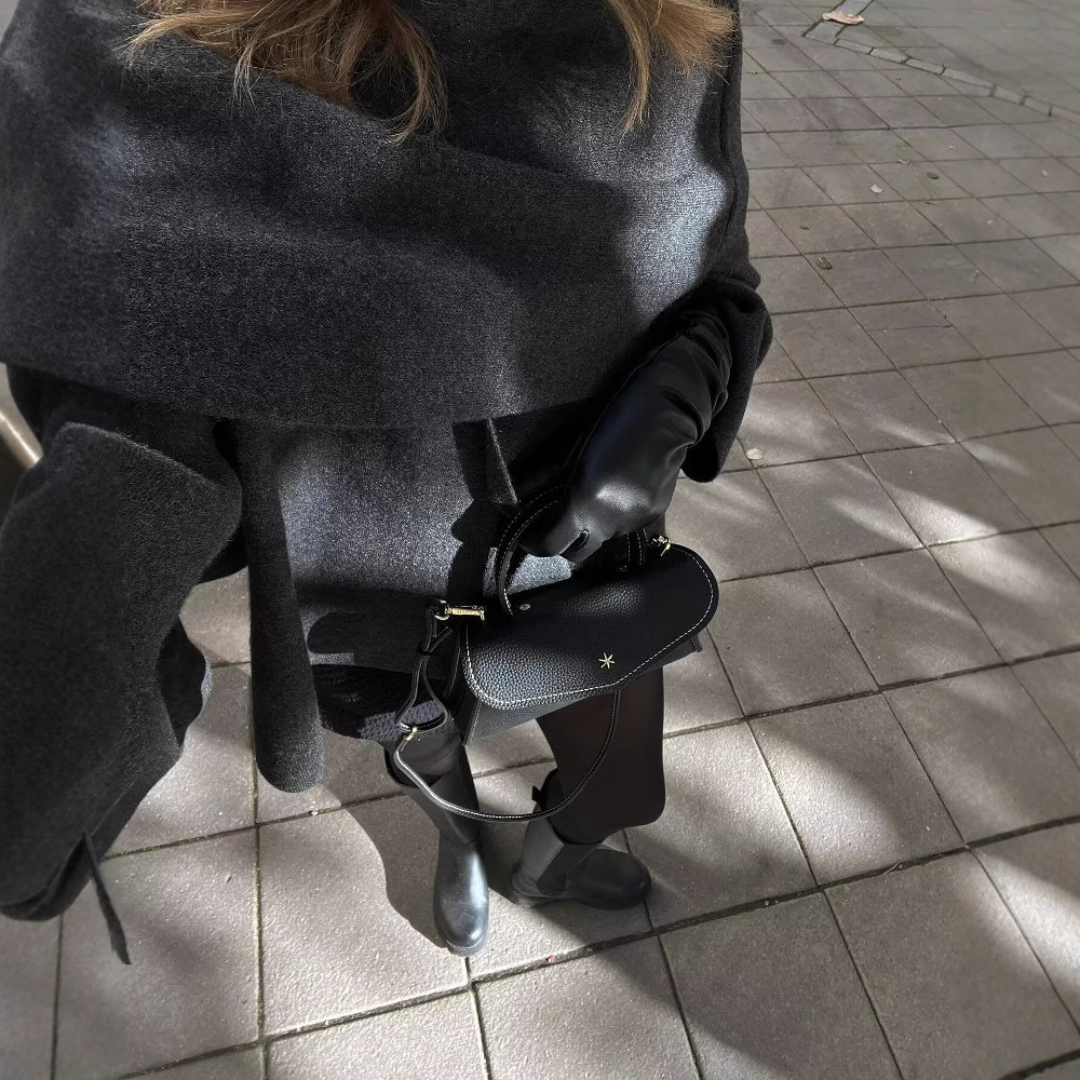 Clementine | Draped Cowl Neck Poncho