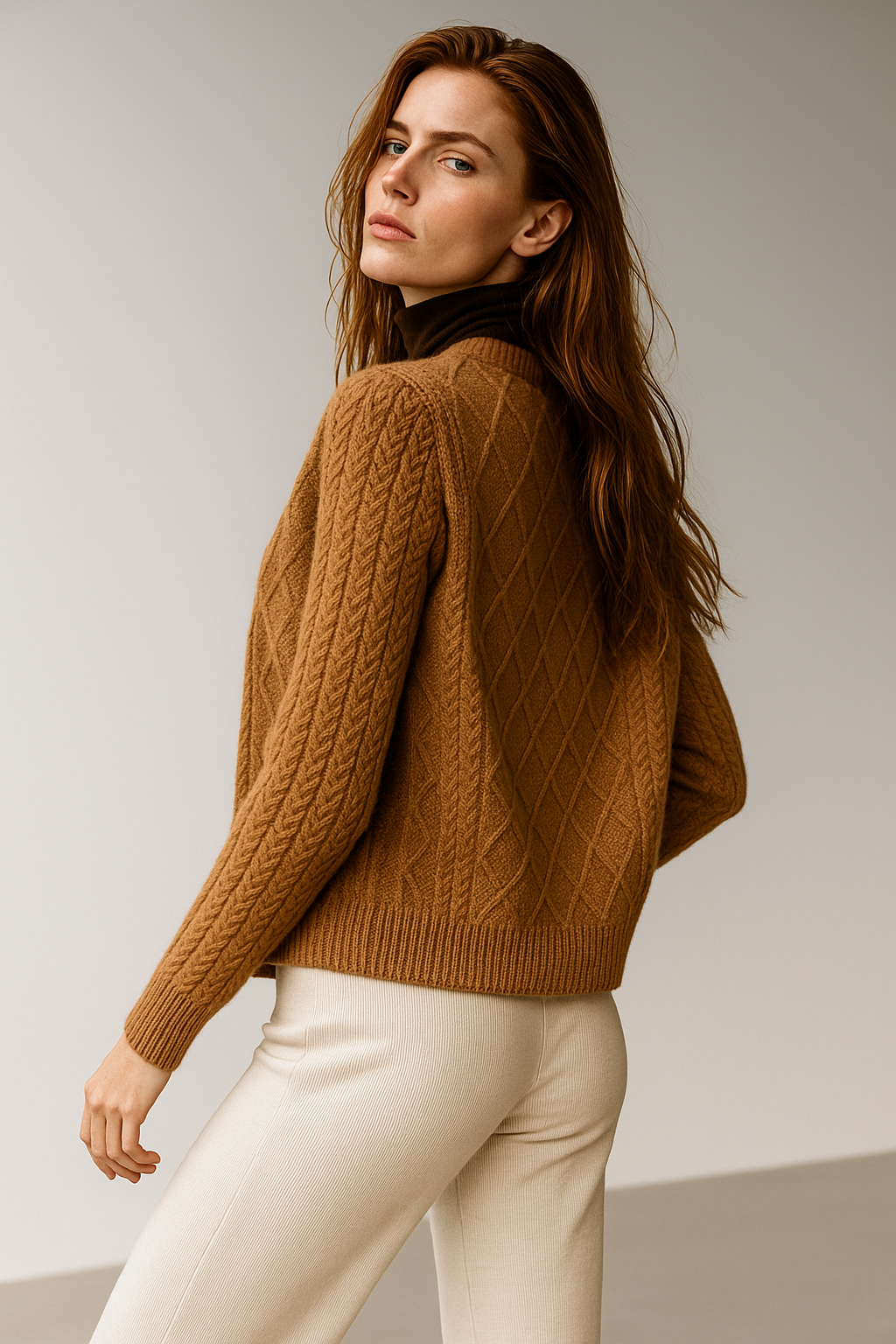Letitia | Cable-Knit Button Cardigan