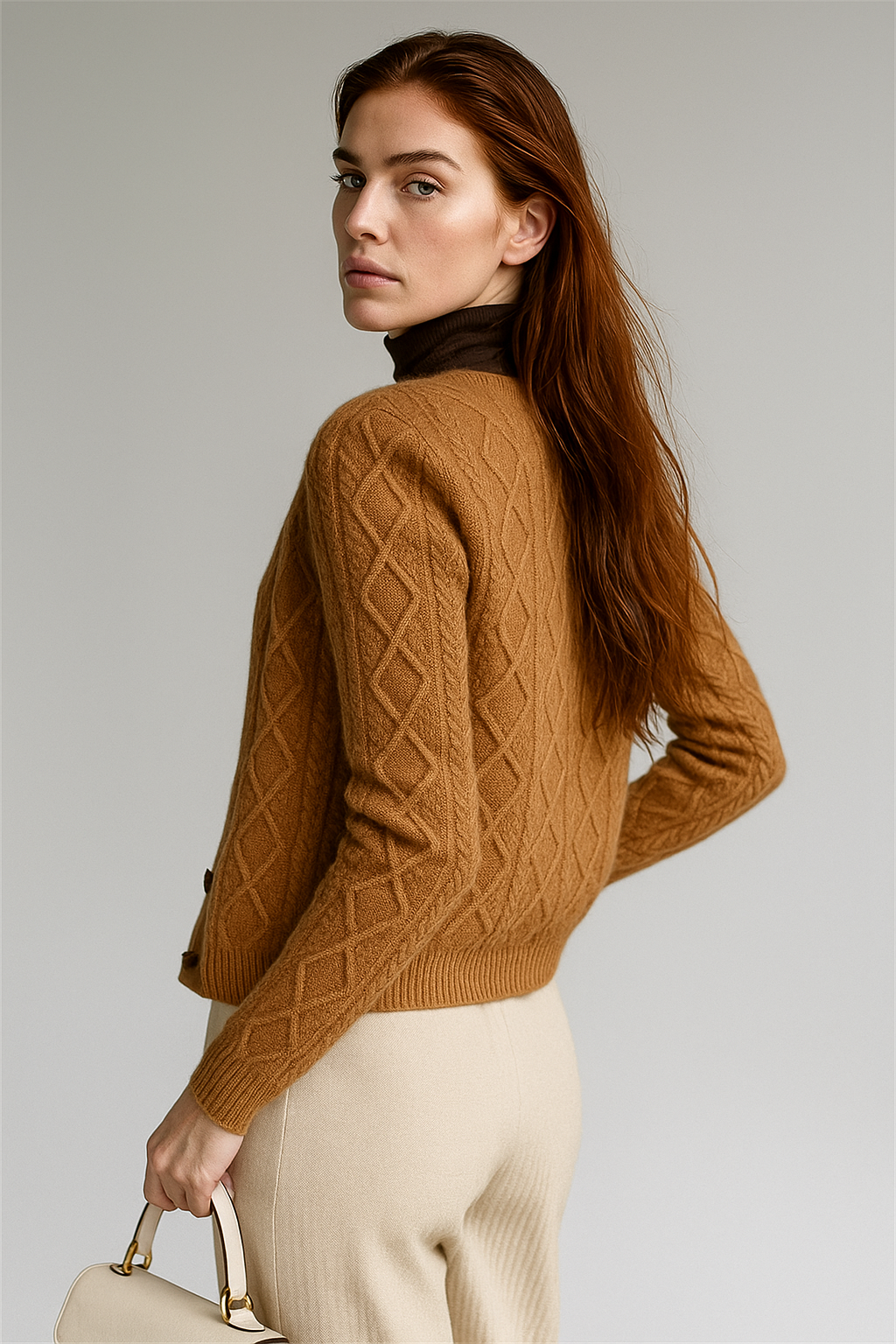 Letitia | Cable-Knit Button Cardigan