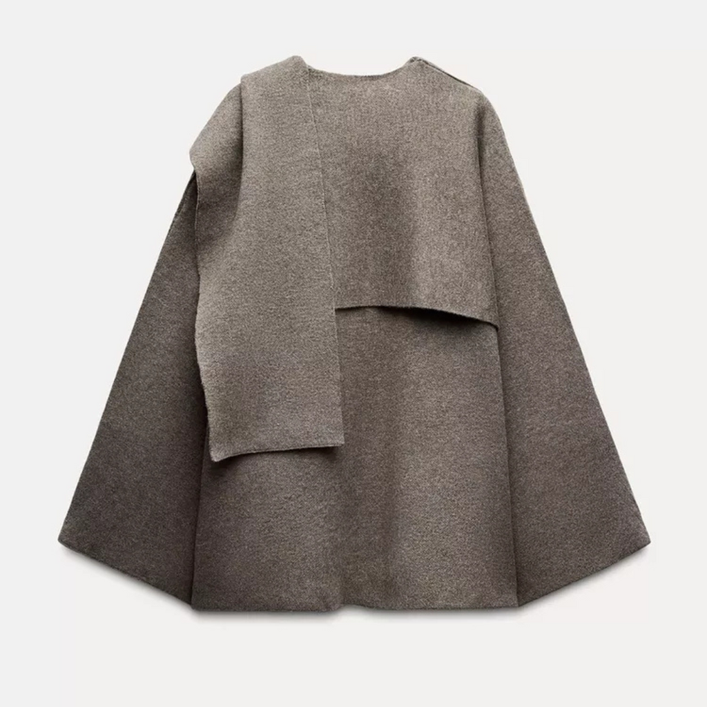 Clementine | Draped Cowl Neck Poncho