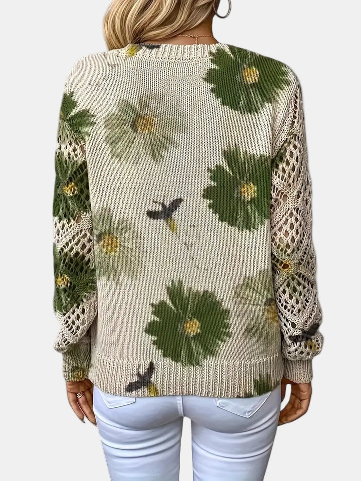 Sidonie | Floral V-Neck Jumper