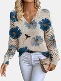 Sidonie | Floral V-Neck Jumper