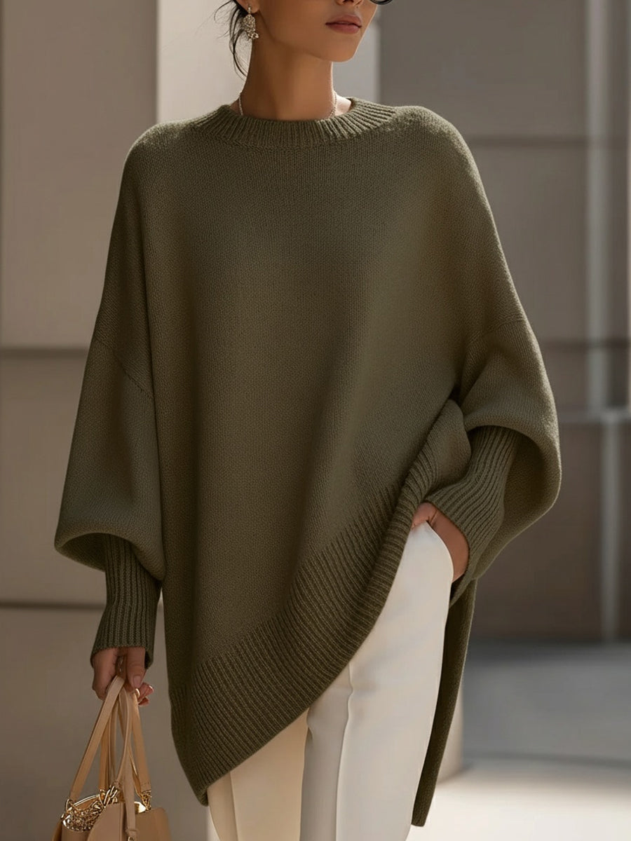 Sadie | Merino Wool Asymmetric Jumper