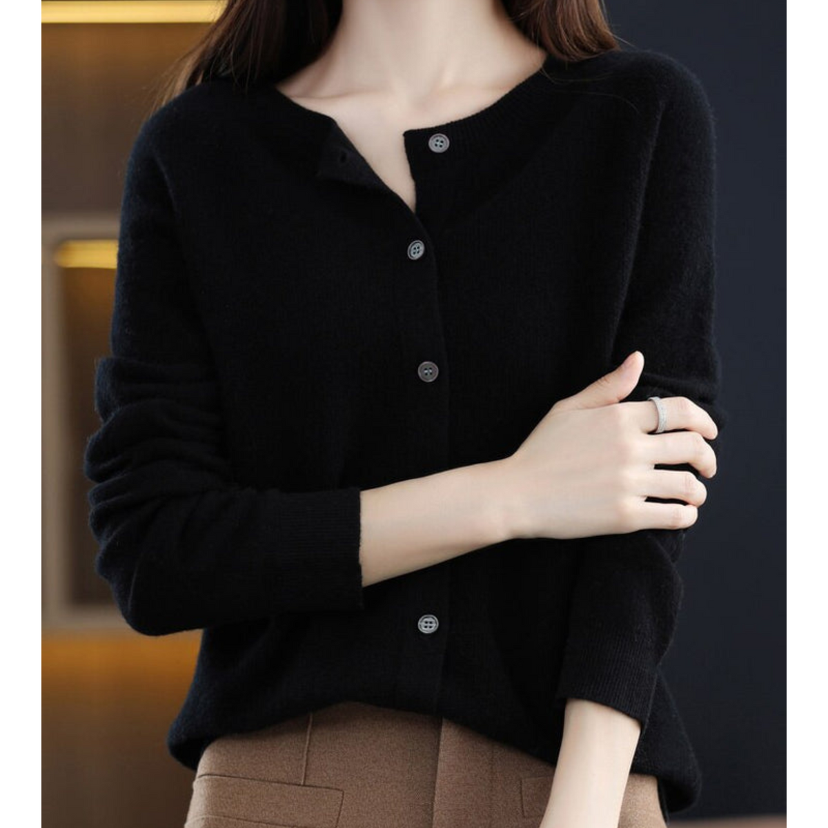 Harriet | Button-Up Knit Cardigan