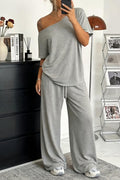 Lucia | Off-Shoulder Loungewear Co-ord