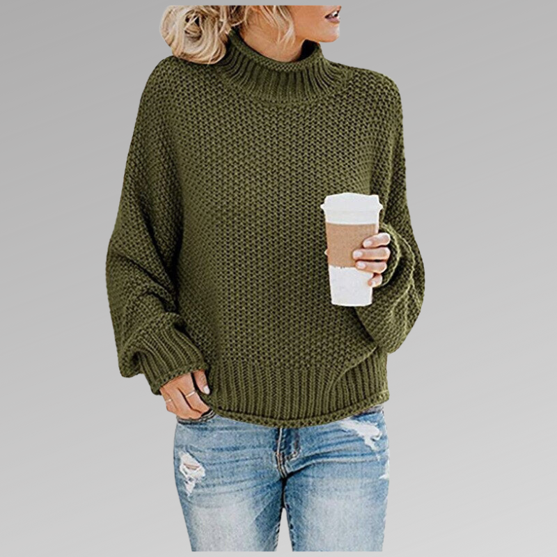 Ella | Chunky Knit Roll Neck Jumper