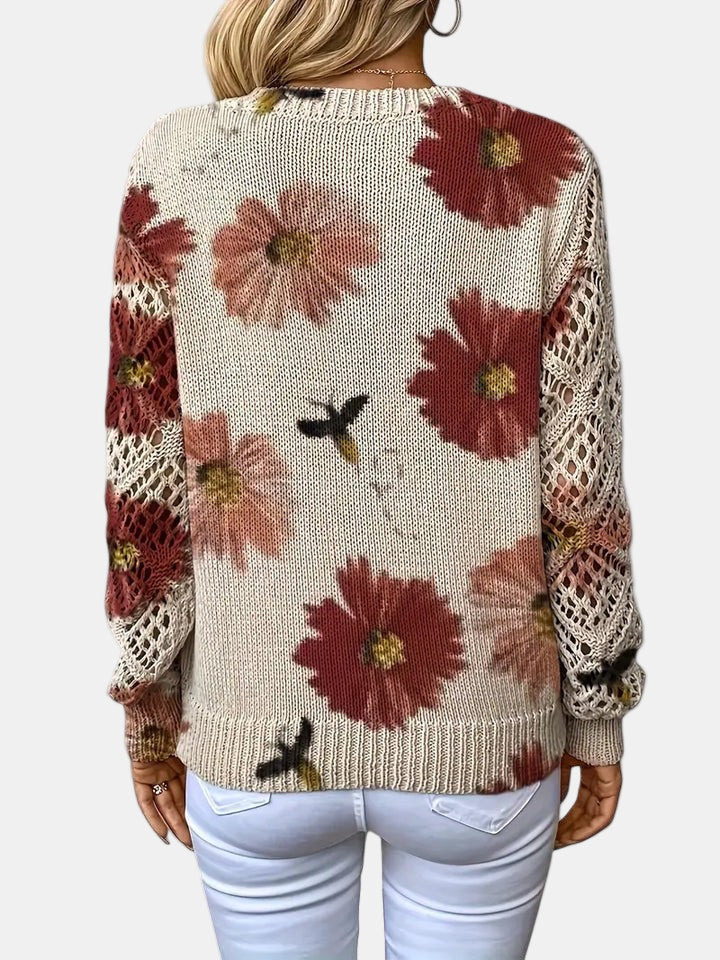 Sidonie | Floral V-Neck Jumper