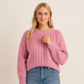 Delia | Ribbed Crew Neck Jumper