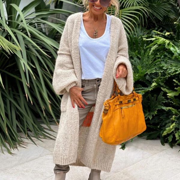 Ines | Oversized Longline Knit Cardigan
