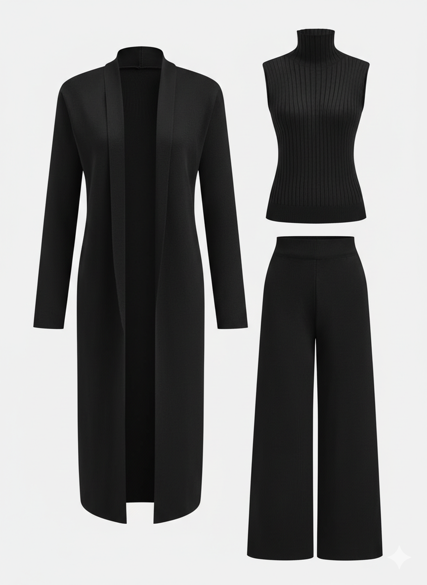 Louisa | Three-Piece Knit Lounge Set