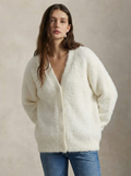 Ernestine | Fluffy V-Neck Button Cardigan