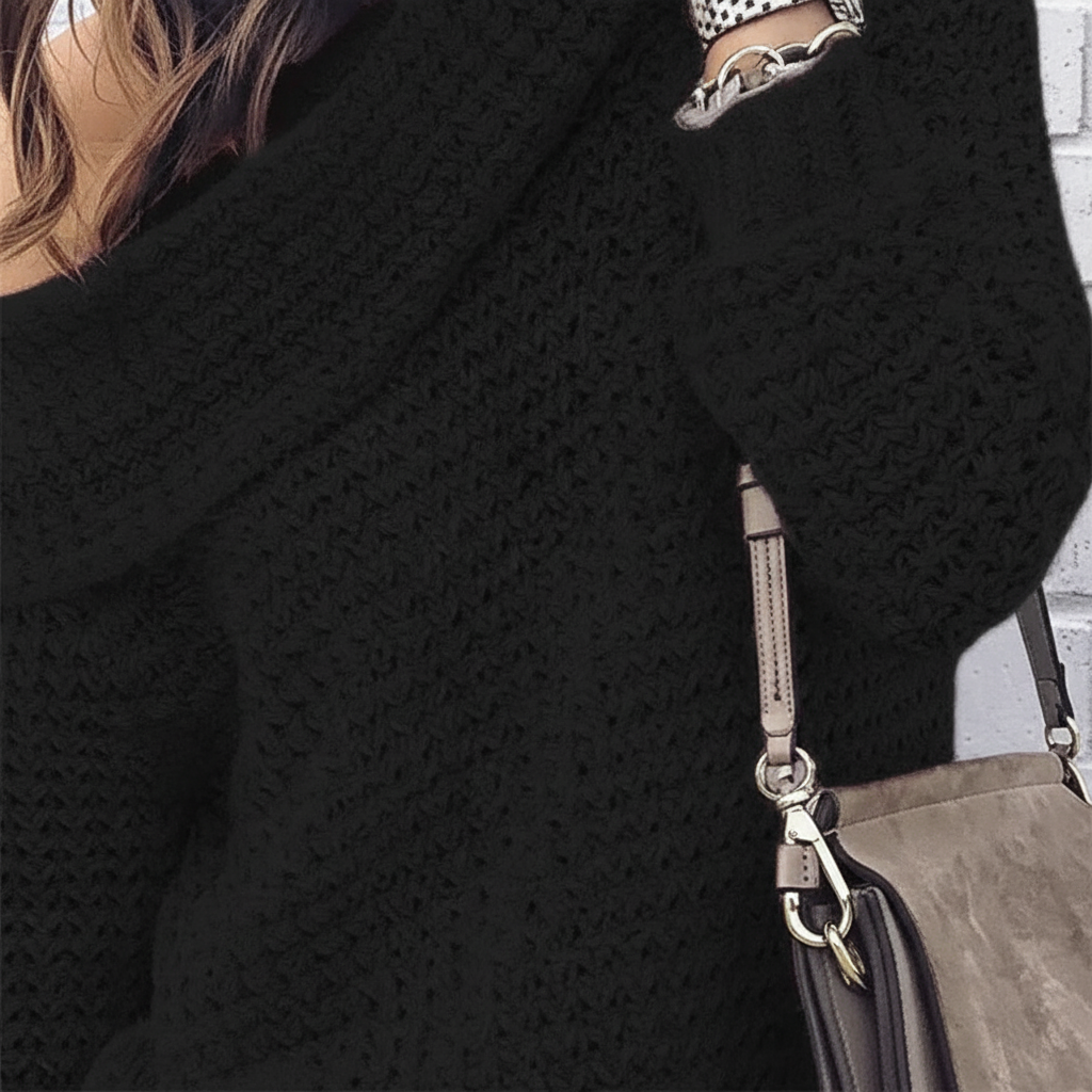 Opal | Merino Wool Off-Shoulder Jumper