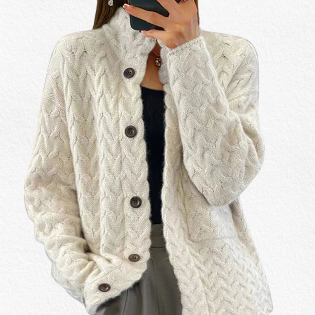 Lily | Textured Button Knit Cardigan