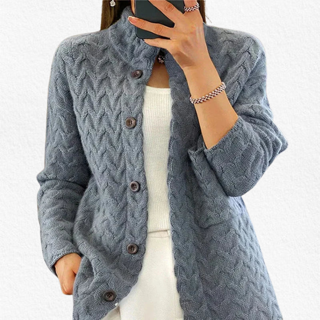 Lily | Textured Button Knit Cardigan