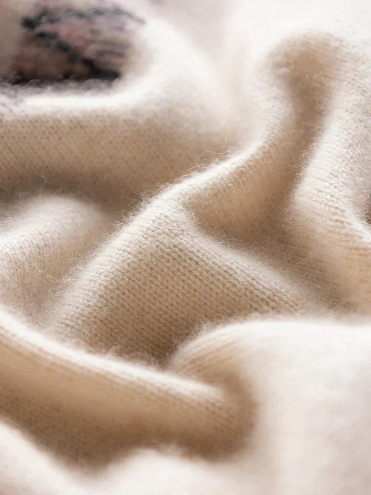 Rachel | Wool Fair Isle Mock Neck Jumper