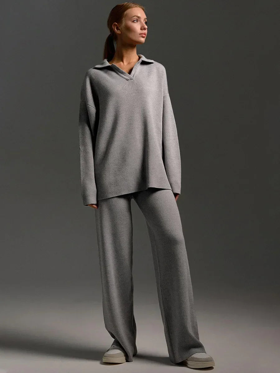 Marina | Polo Collar Knit Co-ord Set
