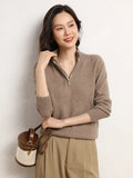 Odette | Merino Wool Half Zip Jumper