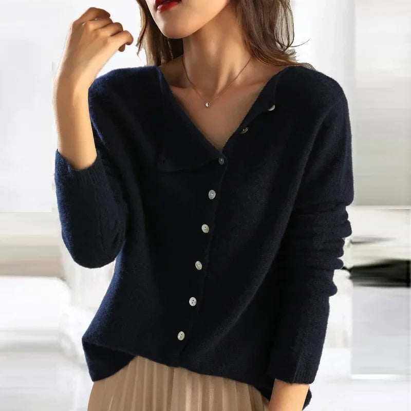 Josephine | V-Neck Button Knit Cardigan