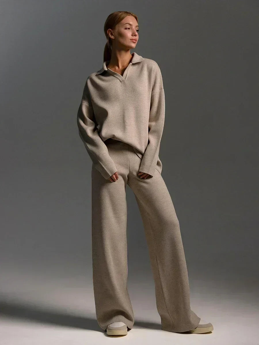 Marina | Polo Collar Knit Co-ord Set