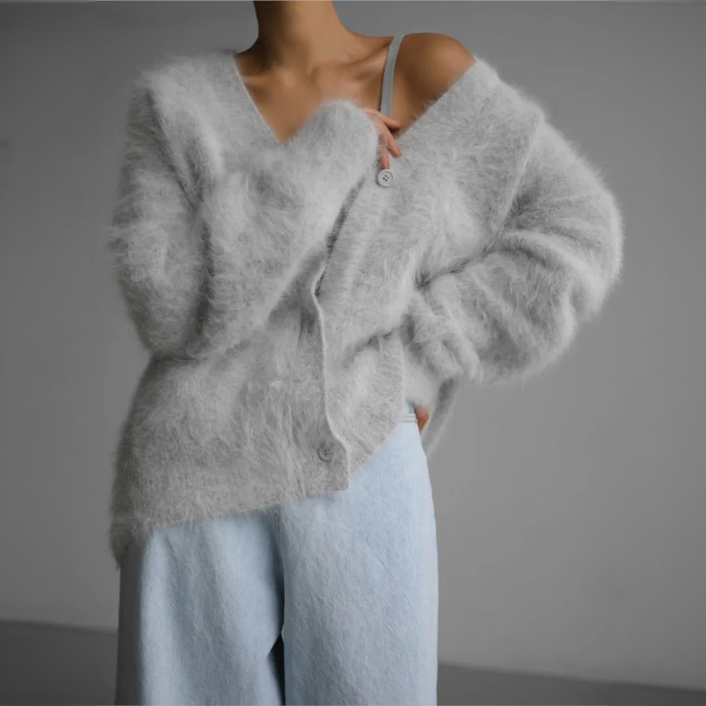 Grace | Oversized V-Neck Cardigan