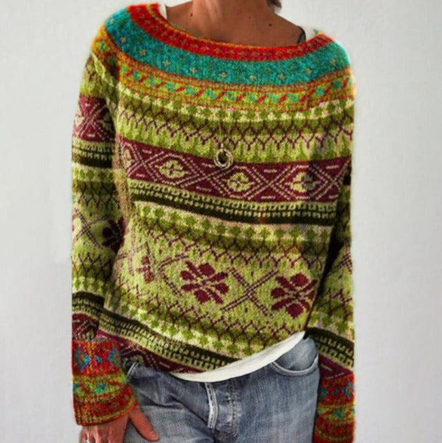 Edith | Forest Motif Knit Jumper