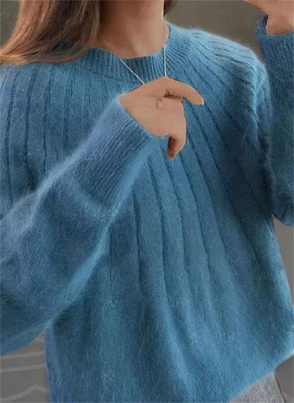 Delia | Ribbed Crew Neck Jumper