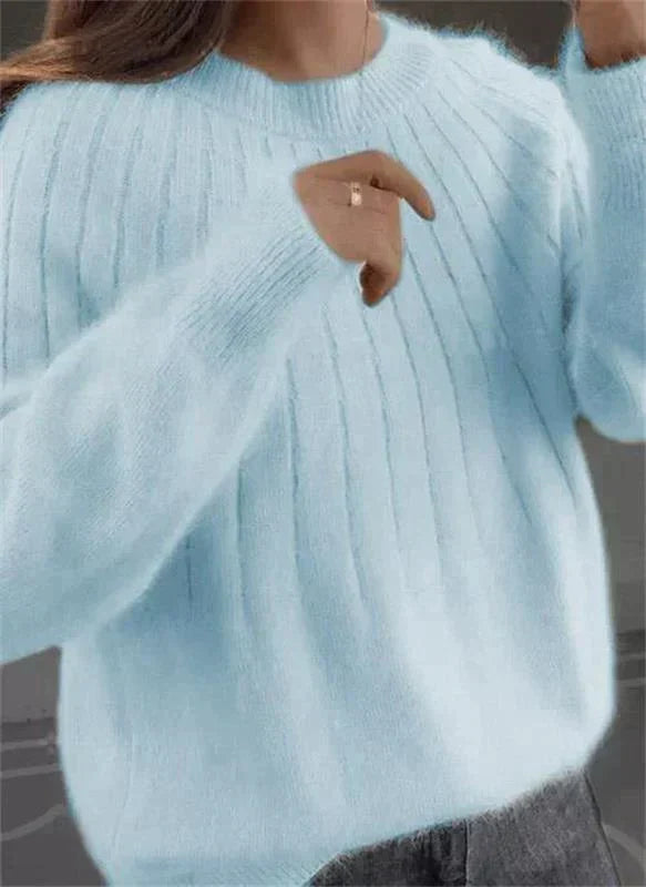 Amelia | Ribbed Crew Neck Jumper