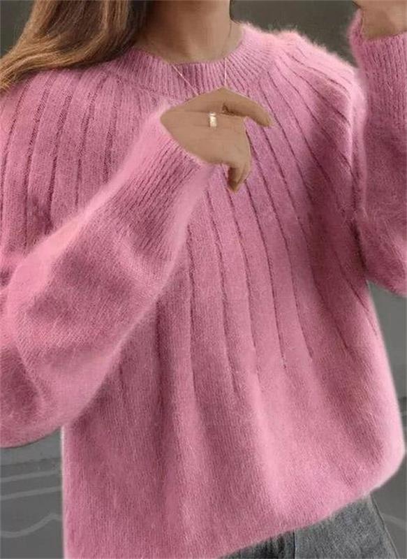 Delia | Ribbed Crew Neck Jumper