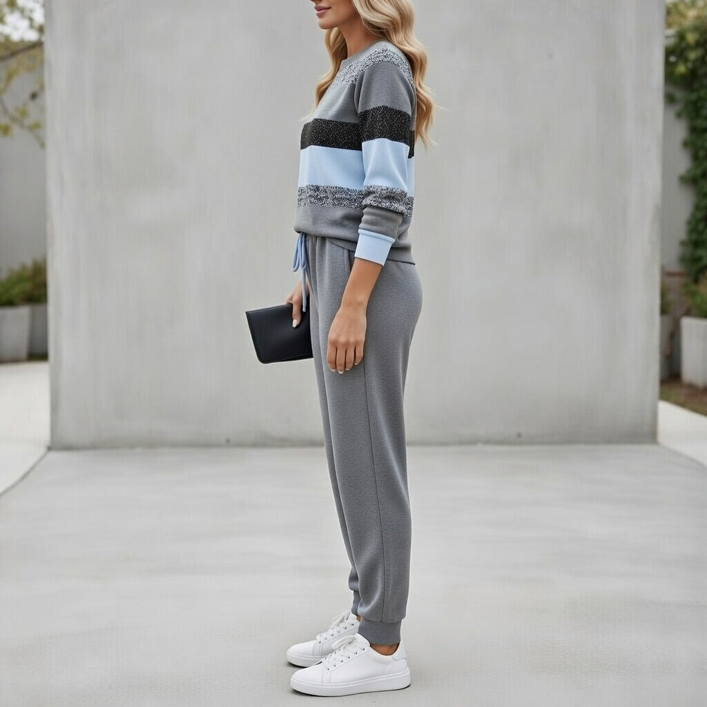 Millicent | Colour Block Jogger Lounge Set