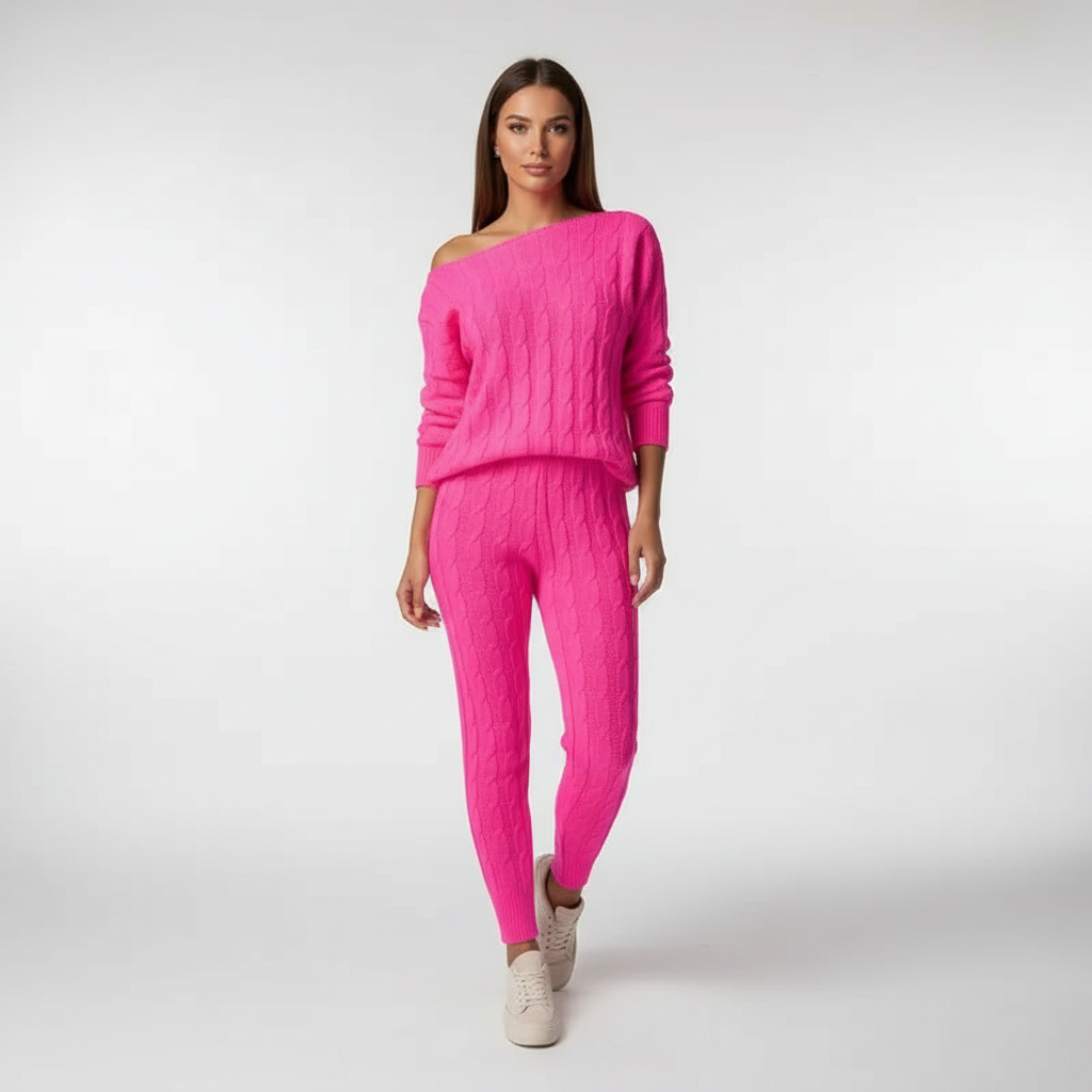 Lydia | Cable Knit Loungewear Co-ord