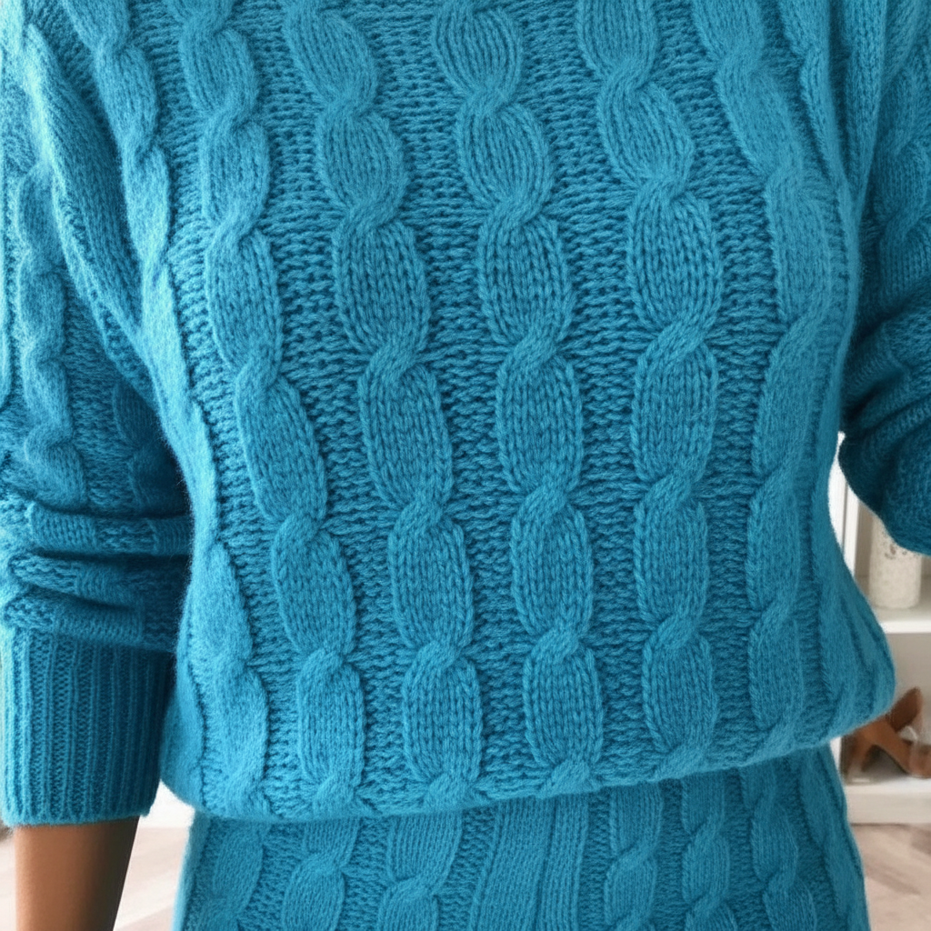Lydia | Cable Knit Loungewear Co-ord