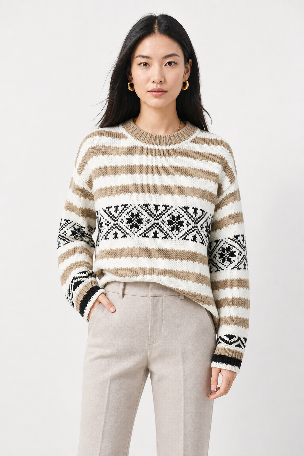 Rose | Merino Wool Fair Isle Jumper