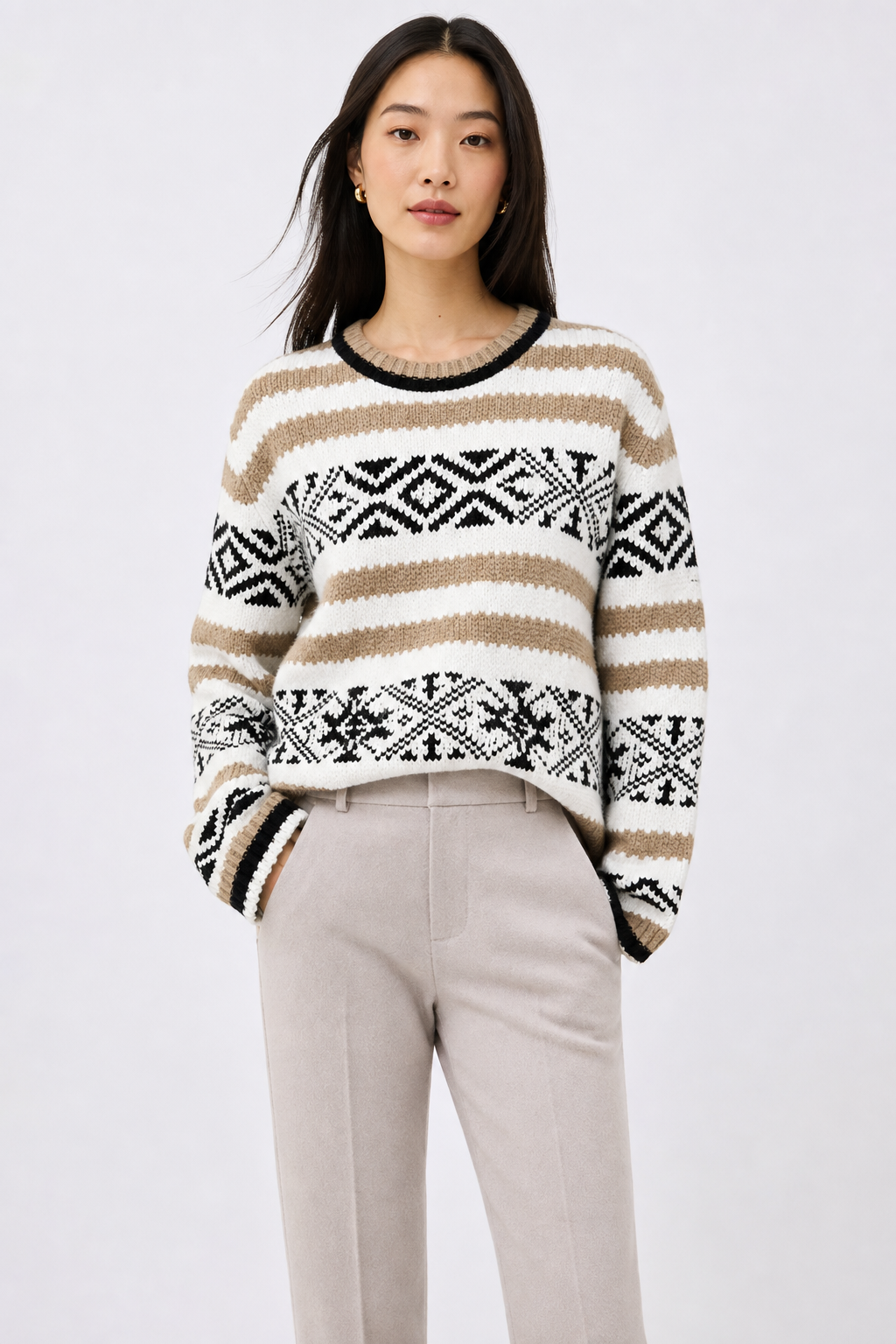 Rose | Merino Wool Fair Isle Jumper