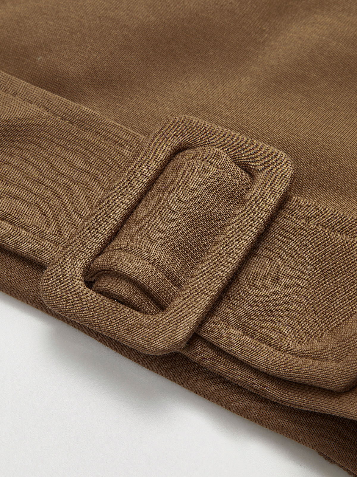 Martha | Belted Sweatshirt Top