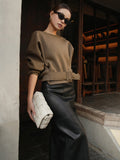 Martha | Belted Sweatshirt Top