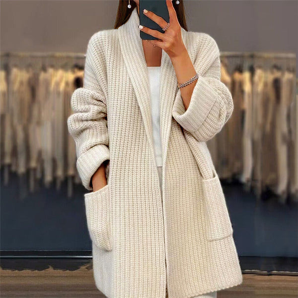 Hollis | Ribbed Open-Front Cardigan