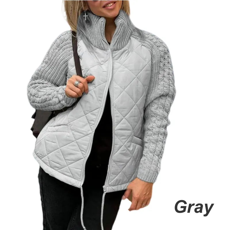 Sabine | Quilted Padded Zip Jacket