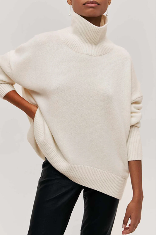 Diana | Short Sleeve Roll Neck Jumper