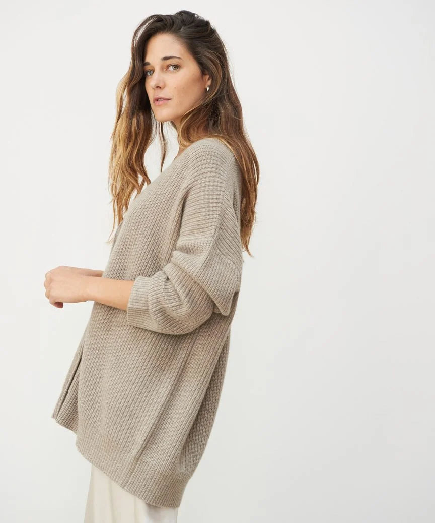 Greta | Chunky Knit Button Cardigan