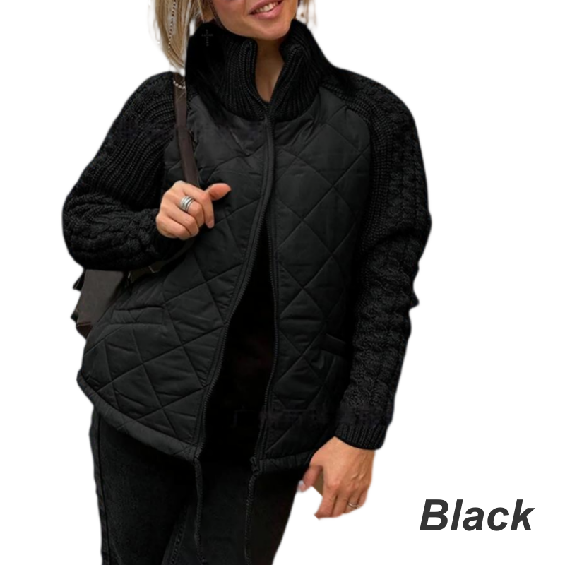 Sabine | Quilted Padded Zip Jacket