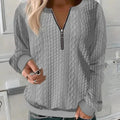 Tabitha | Cable Knit Zip Neck Jumper