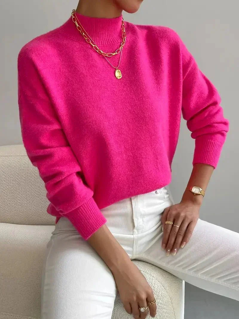 Clarissa | Soft Mock Neck Jumper